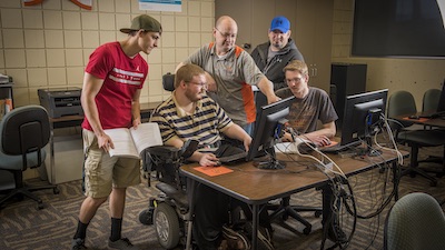 CIS students learning from Terrence Coltharp