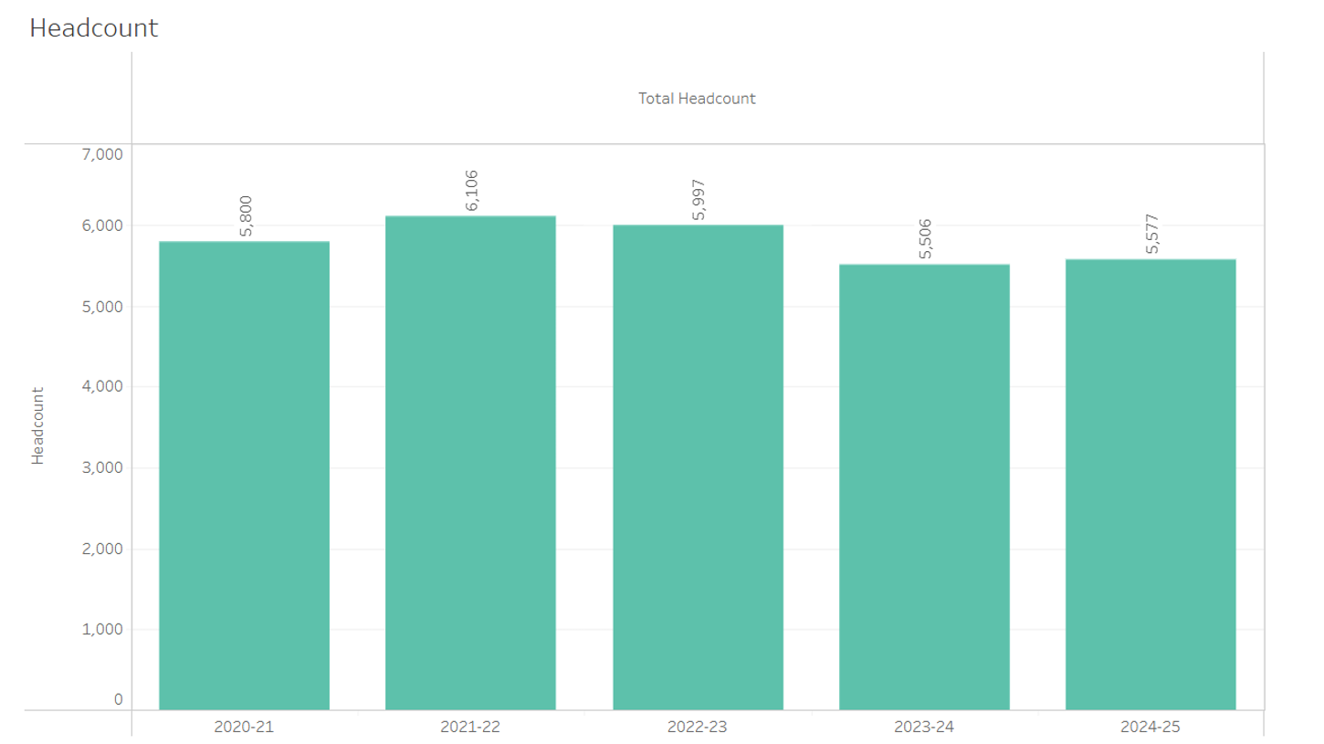 Headcount chart