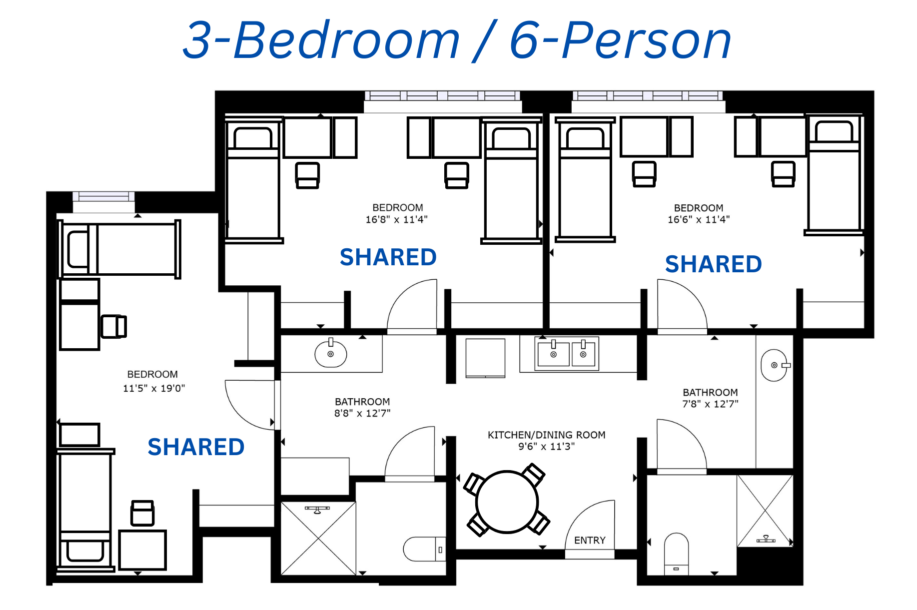 Suite 3-bed 6-person